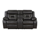 8229NDG-2PW - Power Double Reclining Love Seat with Center Console - Furniture Now (CA)