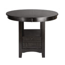 Junipero Round / Oval Counter Height Table with Storage Base