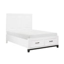 1450WHF-1-Youth (3) Full Platform Bed with Footboard Storage - Furniture Now (CA)