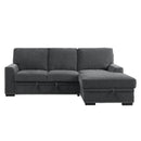 9468CC2RC2L - (2)2-Piece Sectional with Pull-out Bed and Right Chaise with Hidden Storage - Furniture Now (CA)