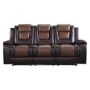 9470BR-3 - Double Reclining Sofa with Center Drop-Down Cup Holders - Furniture Now (CA)