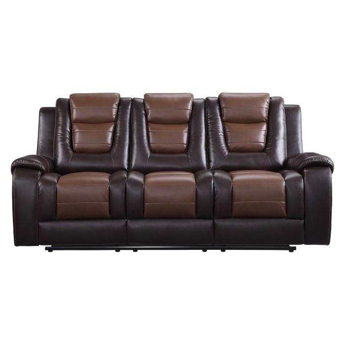 9470BR-3 - Double Reclining Sofa with Center Drop-Down Cup Holders - Furniture Now (CA)