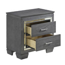 Allura Nightstand in Gray 1916GY-4 - Furniture Now (CA)