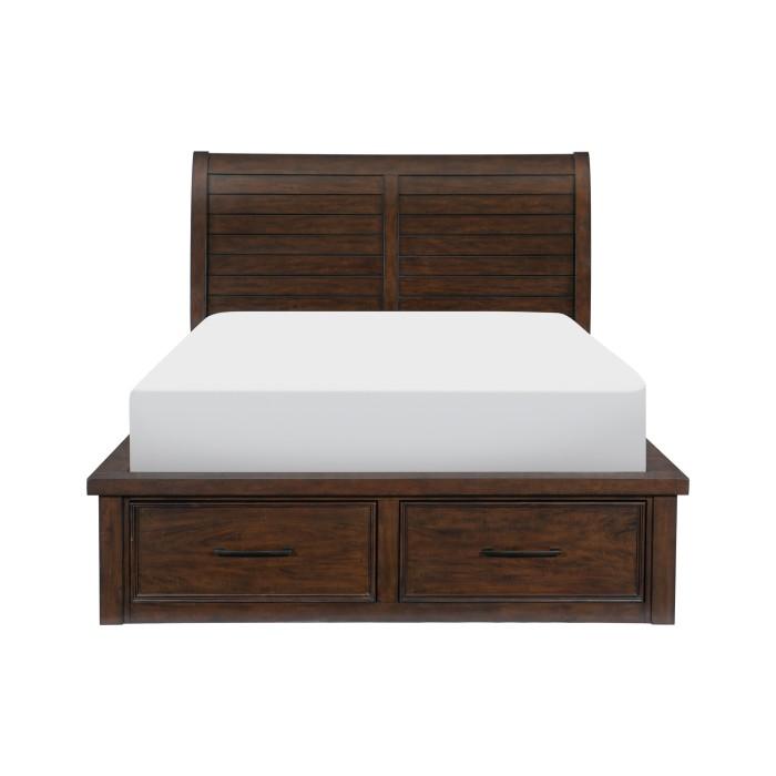 Logandale (4) Eastern King Platform Bed with Footboard Storage