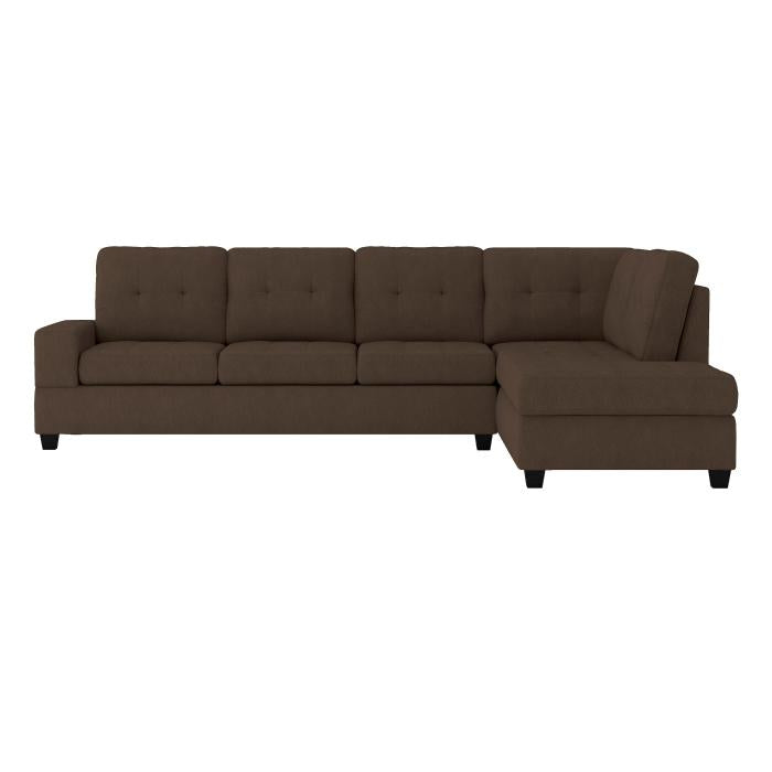 9507CHCSC - (2)2-Piece Reversible Sectional with Drop-Down Cup Holders - Furniture Now (CA)