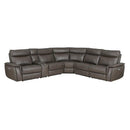 8259RFDB6SCPWH - (6)6-Piece Modular Power Reclining Sectional with Power Headrests - Furniture Now (CA)