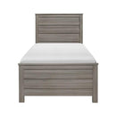 Waldorf Twin Panel Bed in Dark Gray 1902T-1