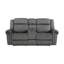 9204CC-2PW - Power Double Reclining Love Seat with Center Console - Furniture Now (CA)