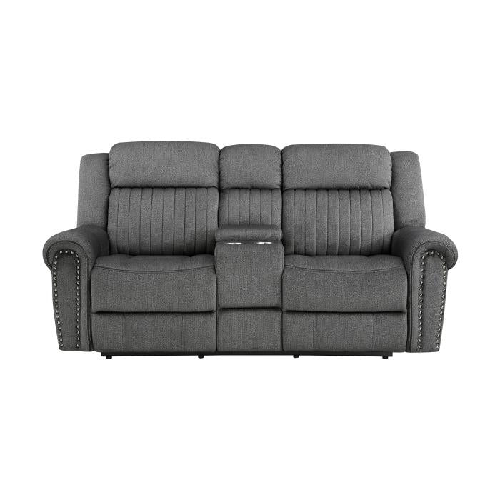9204CC-2PW - Power Double Reclining Love Seat with Center Console - Furniture Now (CA)