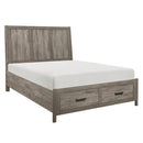 Bainbridge (3) Eastern King Platform Bed with Footboard Storage - Furniture Now (CA)