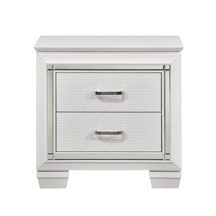 Allura Nightstand in White 1916W-4 - Furniture Now (CA)