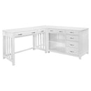 4522WH3 - 3pc Corner Desk (Desk+Corner+Credenza) - Furniture Now (CA)