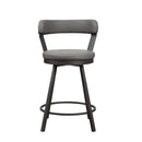 5566-24GY - Swivel Counter Height Chair, Gray - Furniture Now (CA)