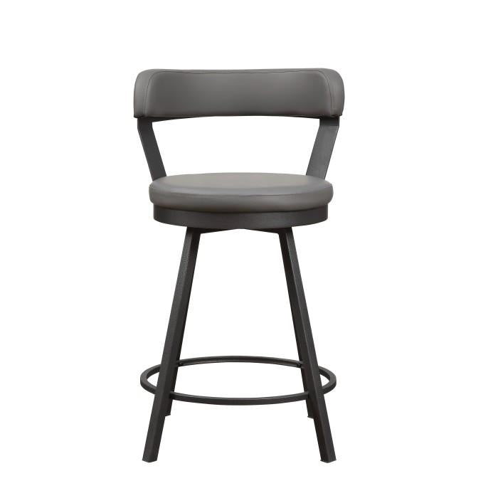5566-24GY - Swivel Counter Height Chair, Gray - Furniture Now (CA)