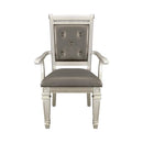 Bevelle Arm Chair in Silver (Set of 2) 1958A - Furniture Now (CA)