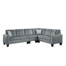 Lantana 2-Piece Reversible Sectional in Gray 9957GYSC