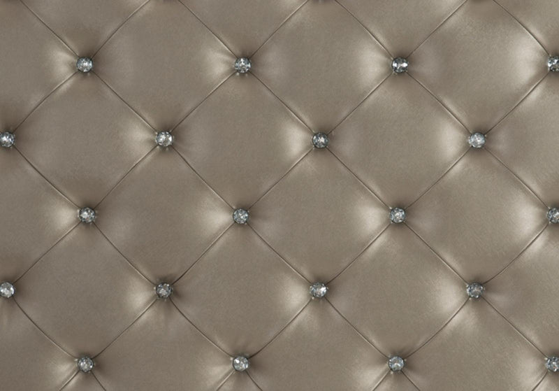 Avondale Queen Upholstered Panel Bed in Silver 1646-1 - Furniture Now (CA)