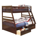 B2013TFDC-1T - (4) Twin/Full Bunk Bed with Storage Boxes - Furniture Now (CA)