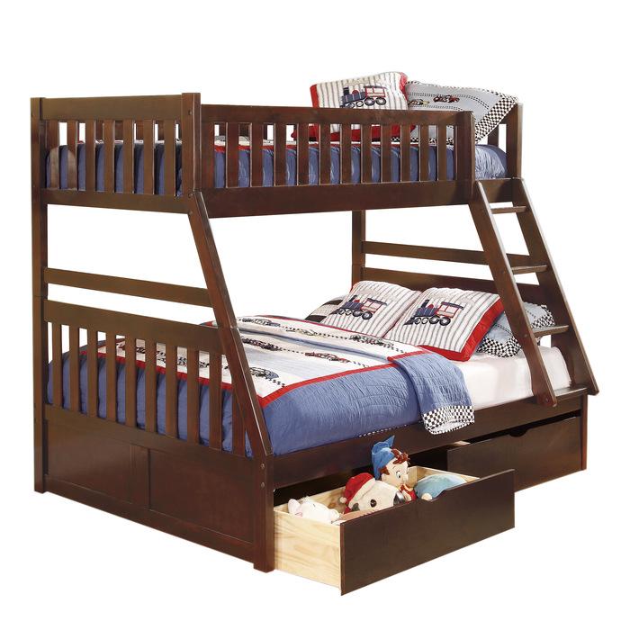 B2013TFDC-1T - (4) Twin/Full Bunk Bed with Storage Boxes - Furniture Now (CA)