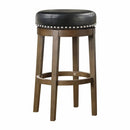 5681BLK-29 - Round Swivel Pub Height Stool, Black - Furniture Now (CA)