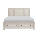 Bethel (3) Queen Platform Bed with Footboard Storage - Furniture Now (CA)