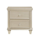 Celandine 2 Drawer Nightstand in Silver 1928-4 - Furniture Now (CA)