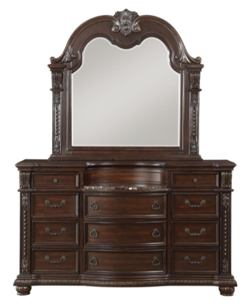 Cavalier Dresser in Dark Cherry 1757-5 - Furniture Now (CA)