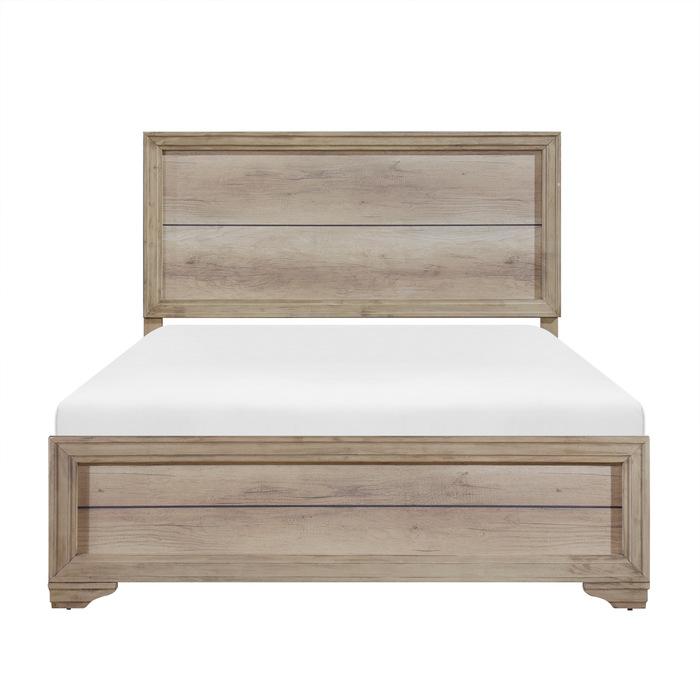 Lonan King Panel Bed in Natural 1955K-1EK