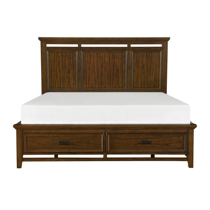 Frazier Park (3)California King Platform Bed with Footboard Storage - Furniture Now (CA)