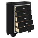 Allura Chest in Black 1916BK-9 - Furniture Now (CA)