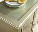 Celandine Server with Glass insert in Silver 1928-40NG - Furniture Now (CA)