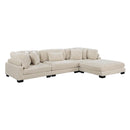 8555BE4OT - (4)4-Piece Modular Sectional with Ottoman - Furniture Now (CA)