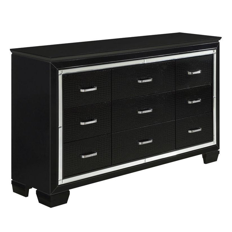 Allura Dresser in Black 1916BK-5 - Furniture Now (CA)