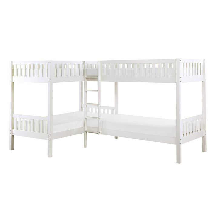 B2053CNW-1 - (3) Corner Bunk Bed - Furniture Now (CA)
