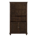 Cardano Bookcase in Charcoal 1689-18 - Furniture Now (CA)