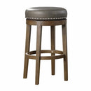 5681GRY-29 - Round Swivel Pub Height Stool, Gray - Furniture Now (CA)
