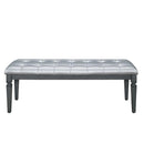 Allura Bed Bench in Gray 1916GY-FBH - Furniture Now (CA)