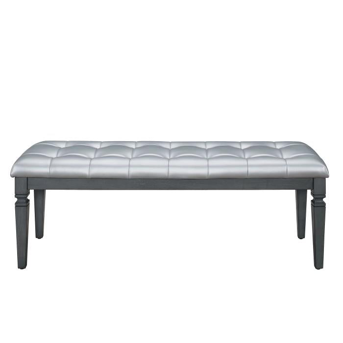 Allura Bed Bench in Gray 1916GY-FBH - Furniture Now (CA)