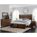 Frazier Park (3)California King Platform Bed with Footboard Storage - Furniture Now (CA)