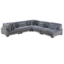 8555GY5SC - (5)5-Piece Modular Sectional - Furniture Now (CA)