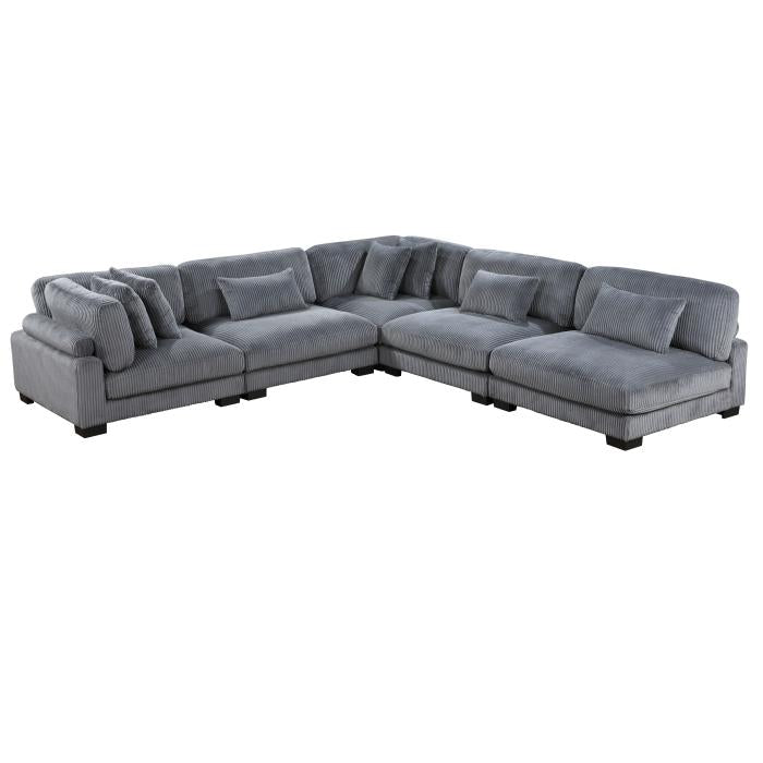 8555GY5SC - (5)5-Piece Modular Sectional - Furniture Now (CA)