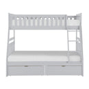 B2063TF-1T - (4) Twin/Full Bunk Bed with Storage Boxes - Furniture Now (CA)