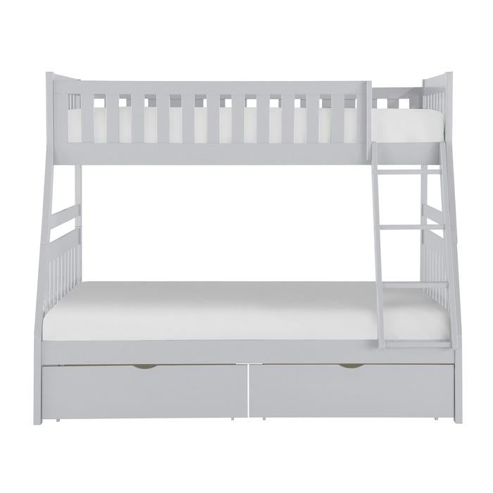 B2063TF-1T - (4) Twin/Full Bunk Bed with Storage Boxes - Furniture Now (CA)