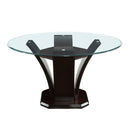 710-54 - (3)Round Dining Table, Glass Top - Furniture Now (CA)