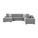 9624GY42RLC - (4)4-Piece Sectional with Left Chaise - Furniture Now (CA)