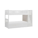 B2053SBW-1R - (5) Twin/Twin Step Bunk Bed with Twin Trundle - Furniture Now (CA)
