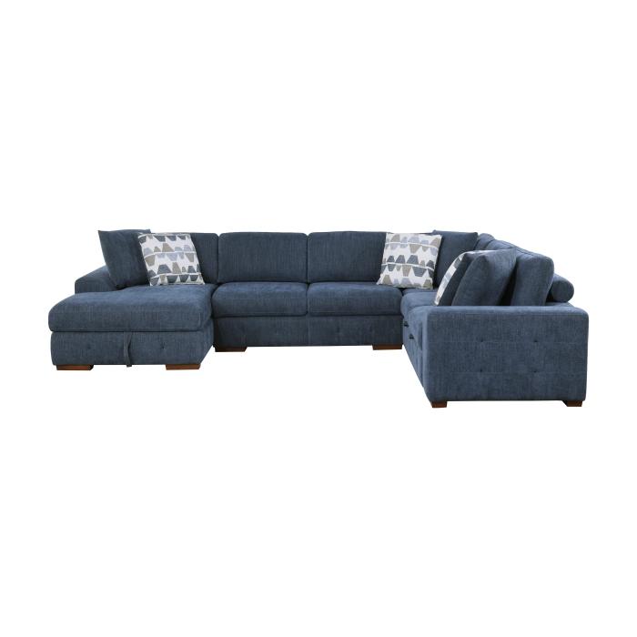 9624BU42RLC - (4)4-Piece Sectional with Left Chaise - Furniture Now (CA)
