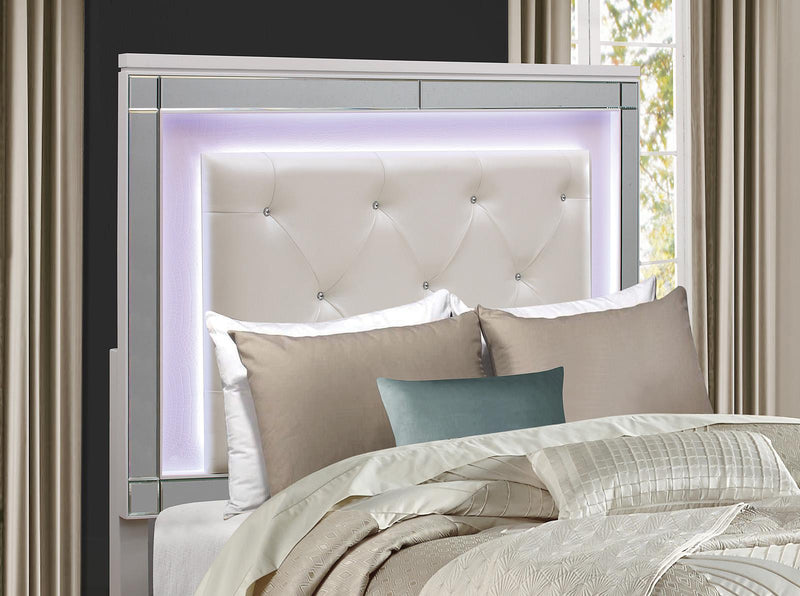 Alonza Queen LED Panel Bed 1845LED-1 - Furniture Now (CA)