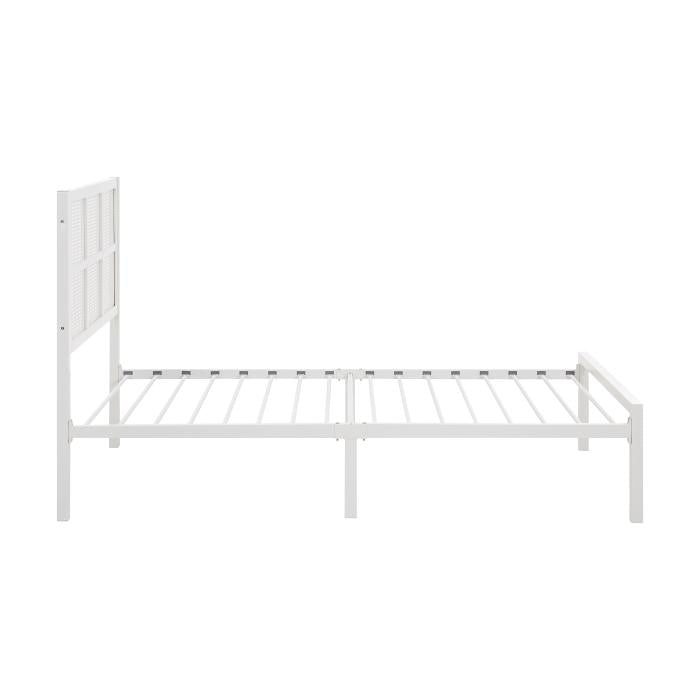 1635WHT-1-Youth Twin Platform Bed - Furniture Now (CA)