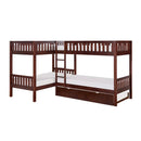 B2013CNDC-1R - (4) Corner Bunk Bed with Twin Trundle - Furniture Now (CA)